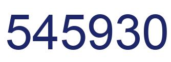 Number 545930 blue image