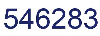 Número 546283 imagen azul