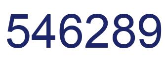 Número 546289 imagen azul