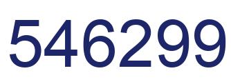 Número 546299 imagen azul
