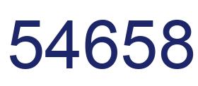 Número 54658 imagen azul