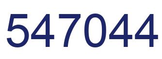 Número 547044 imagen azul
