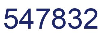 Number 547832 blue image