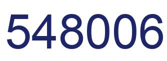 Number 548006 blue image