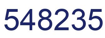 Número 548235 imagen azul