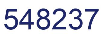 Número 548237 imagen azul