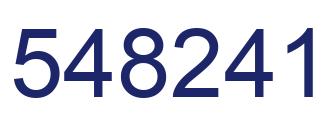 Number 548241 blue image