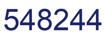 Número 548244 imagen azul