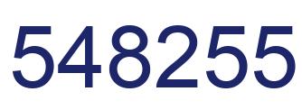 Number 548255 blue image