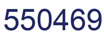 Number 550469 blue image