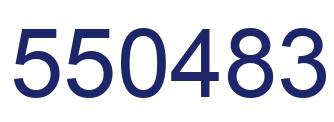 Number 550483 blue image