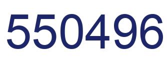 Number 550496 blue image
