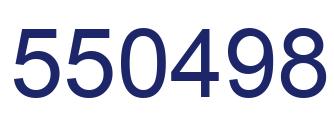Number 550498 blue image