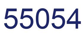 Número 55054 imagen azul