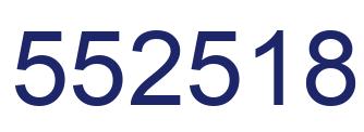 Número 552518 imagen azul
