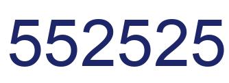 Número 552525 imagen azul