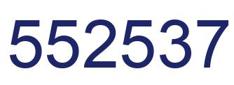 Número 552537 imagen azul