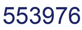 Number 553976 blue image