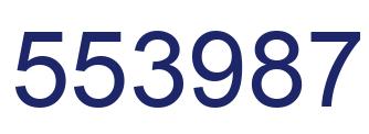 Number 553987 blue image