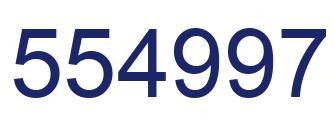 Number 554997 blue image