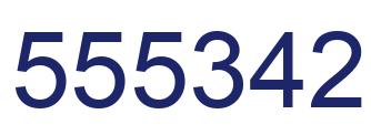 Number 555342 blue image