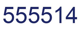 Número 555514 imagen azul
