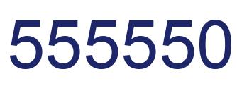Number 555550 blue image