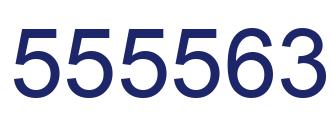 Número 555563 imagen azul