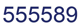 Number 555589 blue image
