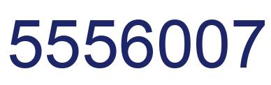 Number 5556007 blue image