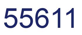 Number 55611 blue image