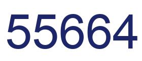 Número 55664 imagen azul