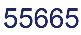 Número 55665 imagen azul