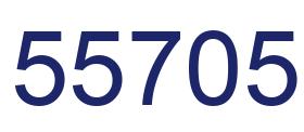 Número 55705 imagen azul