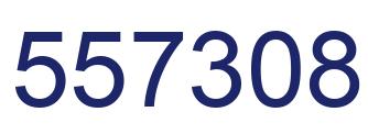 Number 557308 blue image