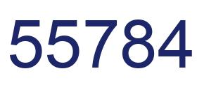 Número 55784 imagen azul
