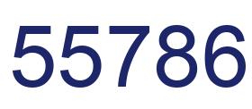 Número 55786 imagen azul