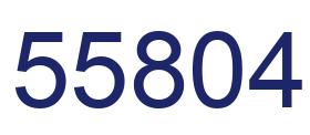 Number 55804 blue image