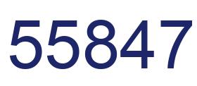 Número 55847 imagen azul