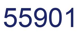 Number 55901 blue image