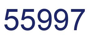 Número 55997 imagen azul