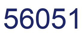 Número 56051 imagen azul