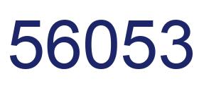 Número 56053 imagen azul