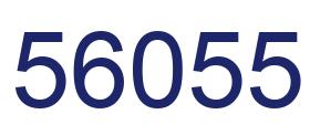Número 56055 imagen azul