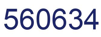 Number 560634 blue image