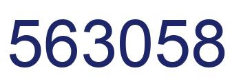 Número 563058 imagen azul