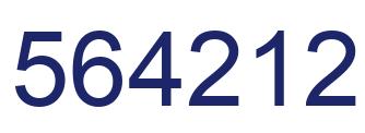 Número 564212 imagen azul