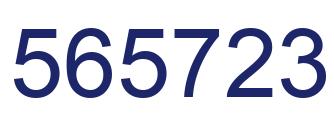 Number 565723 blue image