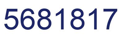 Number 5681817 blue image