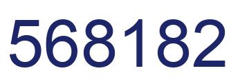 Number 568182 blue image